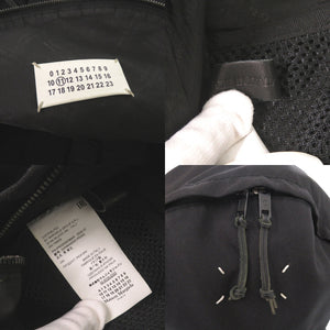 美品 メゾン マルジェラ 4ステッチ S55WA0053 ナイロン ブラック リュック デイパック 黒 1023【中古】Maison Margiela メンズ
