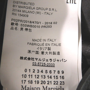 新品同様 メゾン マルジェラ キャンバス ブラック ウエストバッグ 黒 1024【中古】Maison Margiela