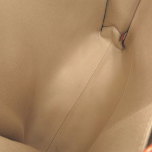 新品同様 クロエ WOODY ウッディ ミディアム トートバッグ レザー リネンキャンバス ベージュ オレンジ ハンドバッグ 1053【中古】Chloe