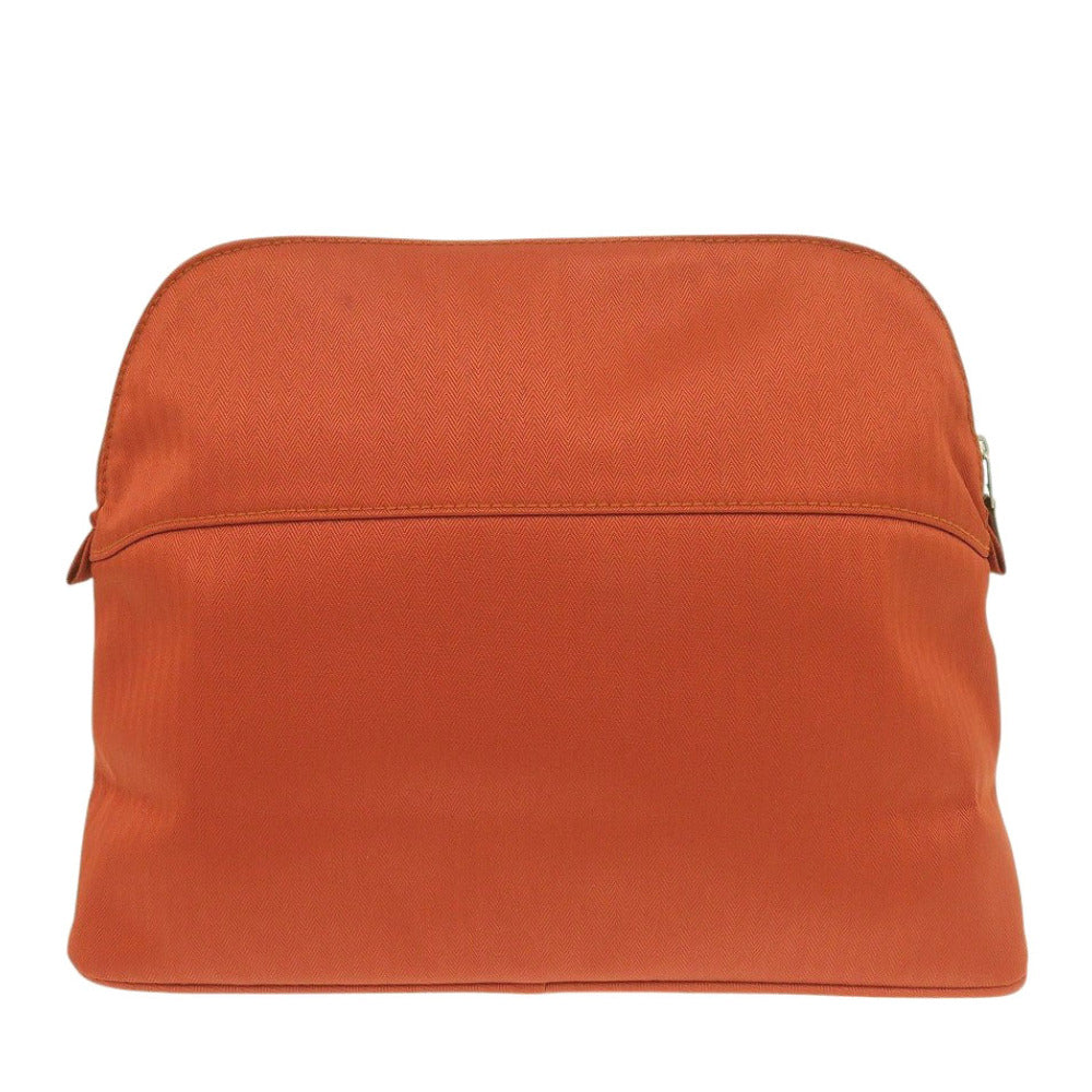 新品同様 エルメス ボリードポーチ GM コットン オレンジ ポーチ 1080【中古】HERMES