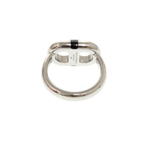 エルメス マイヨン サイズT60 メタル シルバー ブラック リング 指輪 1082【中古】HERMES メンズ
