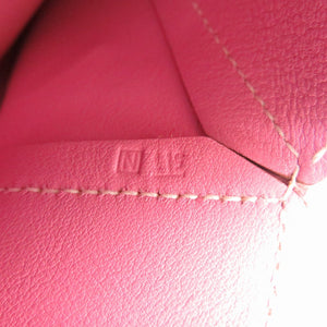 美品 エルメス ポシェットビアンカ レザー シルバー金具 ピンク □N刻印 ポーチ 1083【中古】HERMES