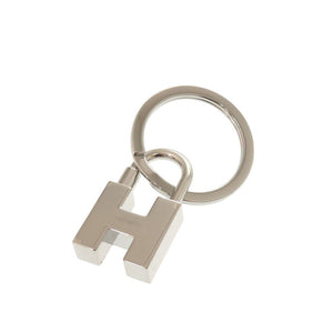 新品同様 エルメス クイズ レインボー カナデ 077309FP メタル シルバー ブルー キーホルダー 1085【中古】HERMES