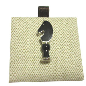 新品同様 エルメス カヴァリエ GD0291(2021年製) メタル ブラック 黒 ブローチ ピンバッジ 1088【中古】HERMES