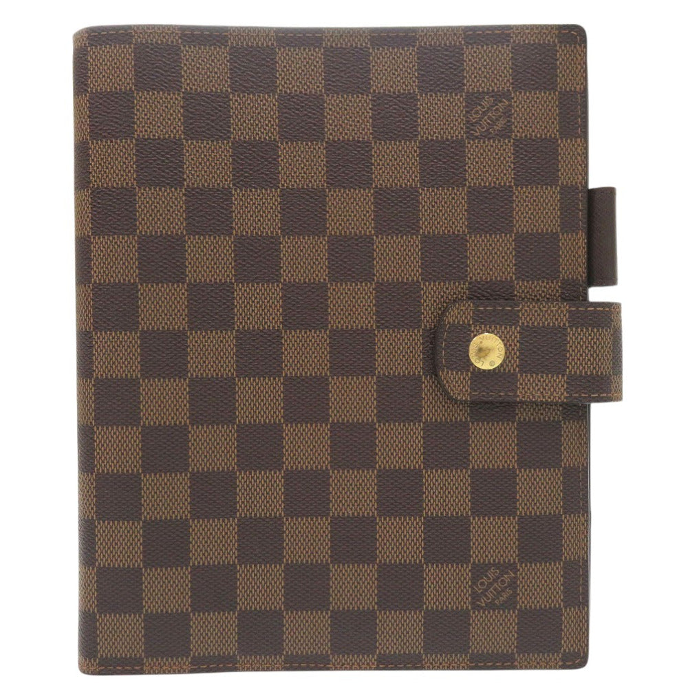 美品 ルイ ヴィトン アジェンダ GM 手帳カバー 6穴式 システム手帳 R20107 ダミエキャンバス ブラウン LV 1116【中古】LOUIS VUITTON