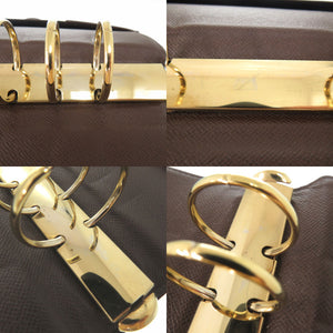 美品 ルイ ヴィトン アジェンダ GM 手帳カバー 6穴式 システム手帳 R20107 ダミエキャンバス ブラウン LV 1116【中古】LOUIS VUITTON