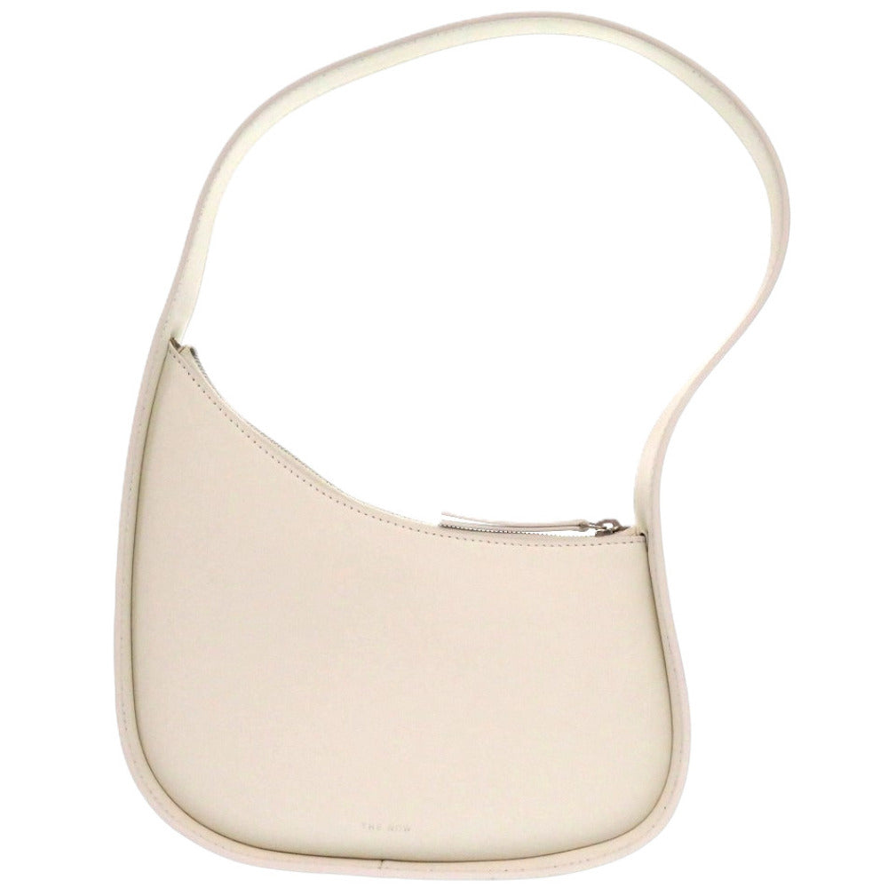 新品同様 ザ ロウ ハーフムーン W1249L52NIVPD レザー カーフ スエード アイボリー 白 ハンドバッグ 1117【中古】THE ROW