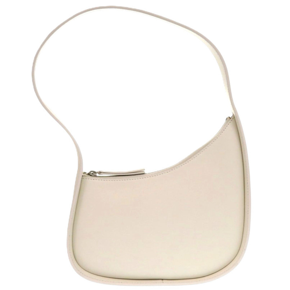 新品同様 ザ ロウ ハーフムーン W1249L52NIVPD レザー カーフ スエード アイボリー 白 ハンドバッグ 1117【中古】THE ROW