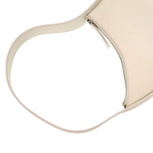 新品同様 ザ ロウ ハーフムーン W1249L52NIVPD レザー カーフ スエード アイボリー 白 ハンドバッグ 1117【中古】THE ROW