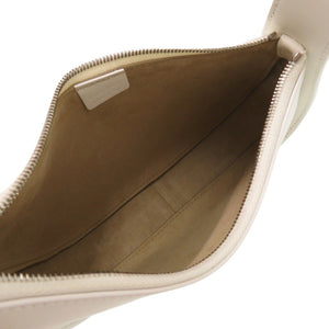 新品同様 ザ ロウ ハーフムーン W1249L52NIVPD レザー カーフ スエード アイボリー 白 ハンドバッグ 1117【中古】THE ROW