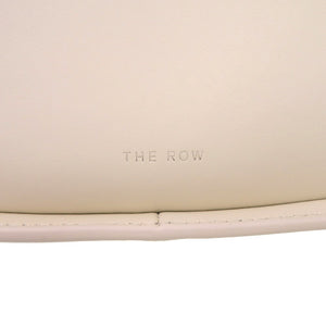 新品同様 ザ ロウ ハーフムーン W1249L52NIVPD レザー カーフ スエード アイボリー 白 ハンドバッグ 1117【中古】THE ROW