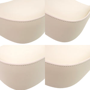 新品同様 ザ ロウ ハーフムーン W1249L52NIVPD レザー カーフ スエード アイボリー 白 ハンドバッグ 1117【中古】THE ROW