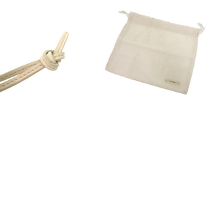 新品同様 ザ ロウ バース フォン ケース レザー ホワイト 白 ショルダーバッグ 1118【中古】THE ROW