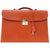 美品 エルメス キリウス ビジネスバッグ ブッフル ブラウン D刻印 1123【中古】HERMES