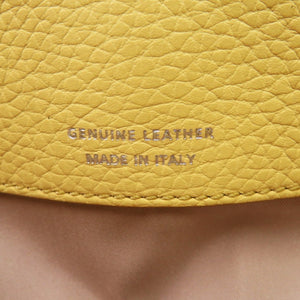 新品同様 トッズ セアー Dキューブ レザー イエロー 黄 ショルダーバッグ 1136【中古】TOD’S