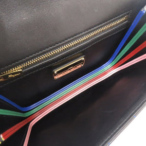 新品同様 サルヴァトーレフェラガモ ガンチーニ レザー マルチカラー チェーンショルダーバッグ ショルダーバッグ 1155【中古】Salvatore Ferragamo