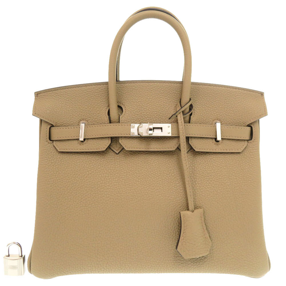 未使用 エルメス バーキン25 トゴ ベージュマルファ シルバー金具 Ｗ刻印(2024年製) ハンドバッグ 1160 【中古】 HERMES