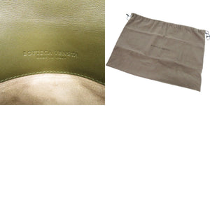 美品 ボッテガヴェネタ ピアッツァ 543214 VALKG 2334 カーフ ラムスキン マスタードグリーン 緑 ハンドバッグ 1175【中古】BOTTEGAVENETA