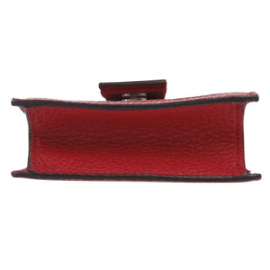 美品 フェンディ フォンホルダー 7AR944 レザー レッド ショルダーバッグ 赤 1178【中古】FENDI