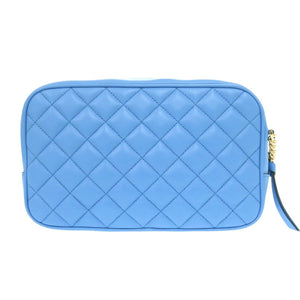 新品同様 ジャンニ・ヴェルサーチ キルティング メドゥーサ 1008828 1A03912 レザー ブルー ショルダーバック 青 1181【中古】Gianni Versace