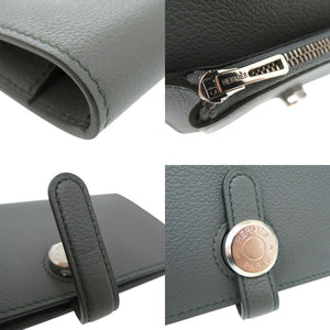 未使用品 エルメス ドゴン コンパクト コインケース レザー ヴェールアマンド エバーカラー W刻印 1193【中古】HERMES
