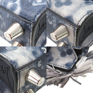 新品同様 クリスチャンルブタン パロマナノ 2WAY ミニバッグ ショルダーバッグ レザー ネイビー 1198【中古】Christian Louboutin