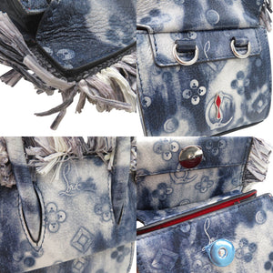 新品同様 クリスチャンルブタン パロマナノ 2WAY ミニバッグ ショルダーバッグ レザー ネイビー 1198【中古】Christian Louboutin