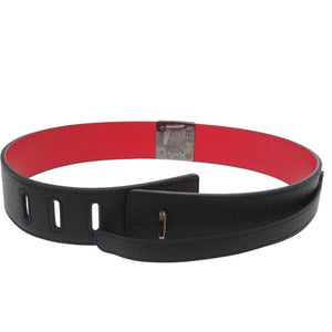 未使用品 クリスチャンルブタン ウエストベルト スタッズ レザー ブラック 1202【中古】Christian Louboutin