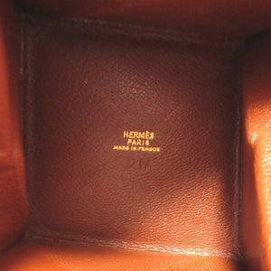 新品同様 エルメス ズールー シェーブル □A(2017年製) ブラウン 茶 コインケース 財布 1213【中古】HERMES
