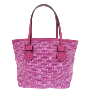 新品同様 モロー パリ サントロペ スモールトートバッグ コーティングキャンバス フーシャ ピンク ハンドバッグ 1218【中古】MOREAU PARIS