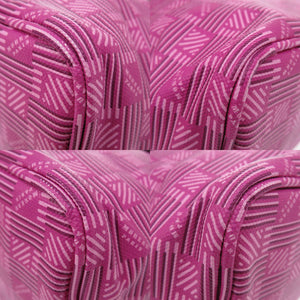 新品同様 モロー パリ サントロペ スモールトートバッグ コーティングキャンバス フーシャ ピンク ハンドバッグ 1218【中古】MOREAU PARIS