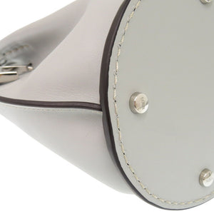 美品 トッズ 2WAY Tタイムレス レザー グレー系 ハンドバッグ 1222【中古】TOD’S