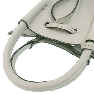 美品 トッズ 2WAY Tタイムレス レザー グレー系 ハンドバッグ 1222【中古】TOD’S