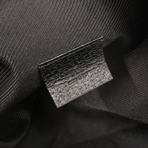 美品 グッチ 124542 GGキャンバス レザー ブラック ミニ ハンドバッグ 黒 1225【中古】GUCCI