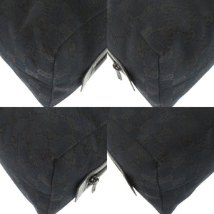 美品 グッチ 124542 GGキャンバス レザー ブラック ミニ ハンドバッグ 黒 1225【中古】GUCCI