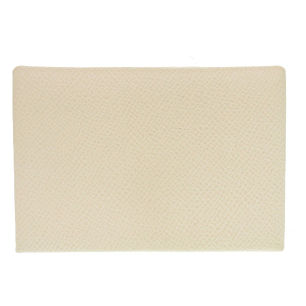 新品同様 エルメス カルヴィデュオ ヴォーエプソン クレ Z刻印(2021年製) カードケース 白 1230【中古】HERMES