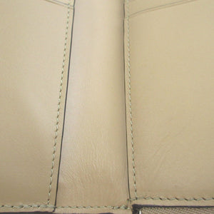 新品同様 ロエベ パズル コンパクトウォレット C510P30X03 レザー カーキ ベージュ 2つ折り財布 財布 1241【中古】LOEWE