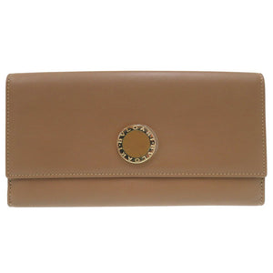 新品同様 ブルガリ コローレ 三つ折り ロングウォレット Wホック 33385 長財布 レザー ブラウン 1242【中古】BVLGARI