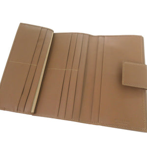 新品同様 ブルガリ コローレ 三つ折り ロングウォレット Wホック 33385 長財布 レザー ブラウン 1242【中古】BVLGARI