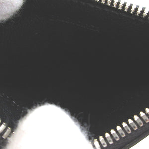 新品同様 バレンシアガ 594548 レザー ブラック 黒 ストラップ付 カードケース コインケース フラグメントケース 1243【中古】BALENCIAGA