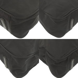 美品 プラダ トライアングルロゴ ナイロン ブラック トートバッグ 黒 1251【中古】PRADA