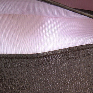 美品 ブルガリ ロゴマニア キャンバス レザー ベージュ 長財布 長札入れ 茶 1252【中古】BVLGARI メンズ