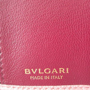 新品同様 ブルガリ ブルガリブルガリ レザー ピンク 6連キーケース 1254【中古】BVLGARI