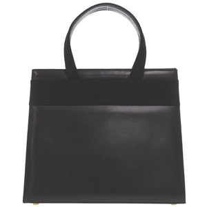 サルヴァトーレフェラガモ ヴァラリボン BA214178 レザー ブラック ハンドバッグ 黒 1262【中古】Salvatore Ferragamo