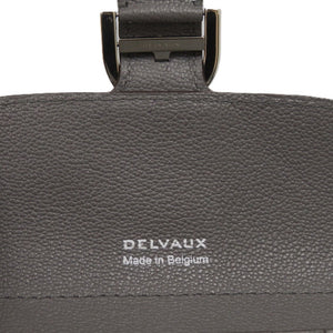 デルボー ブリヨン AB0493 カーフ グレー 灰 三つ折り財布 1282【中古】DELVAUX レディース