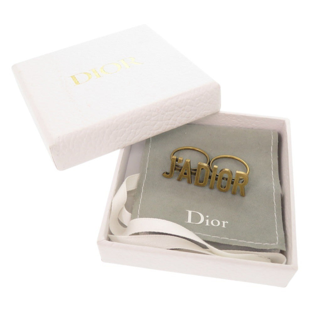 新品同様 クリスチャンディオール J’ADIOR ダブルフィンガーリング メタル サイズM ゴールド リング 指輪 1284【中古】Christian Dior