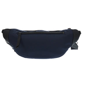 美品 ジミーチュウ KIRT OUQ 193 カーフ ナイロン ネイビー 紺 ボディバッグ 1297【中古】JIMMY CHOO メンズ