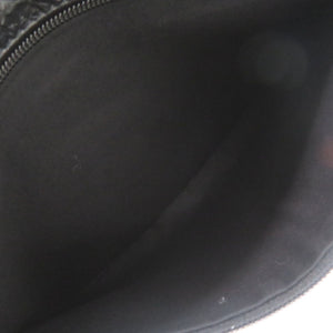 新品同様 バレンシアガ シワ加工 535334 レザー ブラック クラッチバッグ 黒 1304【中古】BALENCIAGA