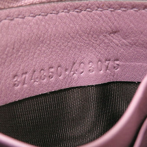 グッチ ラウンドファスナー 374850 マットクロコ パープル 長財布 紫 1313【中古】GUCCI