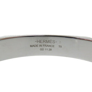 美品 エルメス ツールボックス TOUL BOX バングル Hモチーフ カフ ブレスレット ステンレススチール シルバー 1314【中古】HERMES